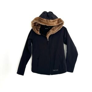 Marmot winter jacket size M fur collar thin outer layer